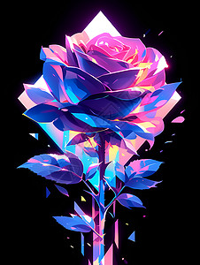 玫瑰钻石幻彩艺术背景图片
