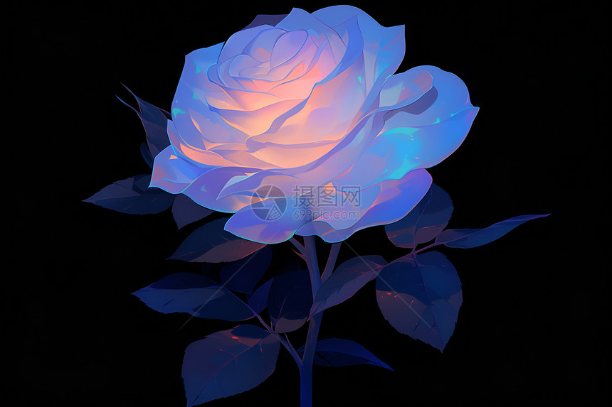 蓝玫瑰的幻境图片