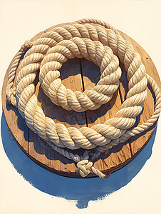 麻绳设计素材设计的麻绳插画插画