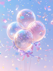 设计的梦幻气球背景图片