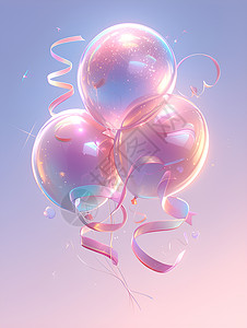 设计的奇幻气球背景图片