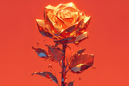 绽放的玫瑰花卉背景图片