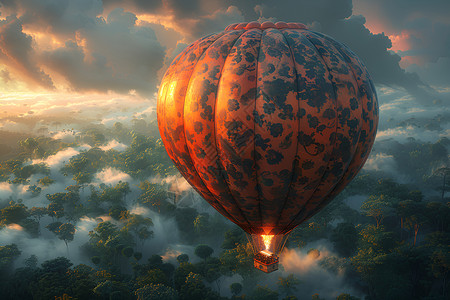 热气球在飞在飞的热气球高清图片