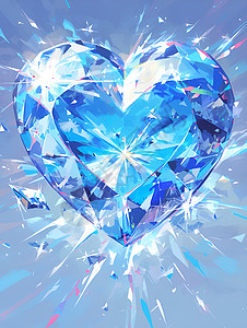 蓝色的钻石背景图片