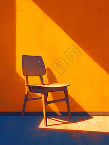 木质椅子在阳光下背景图片