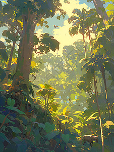 丛林之谜背景图片