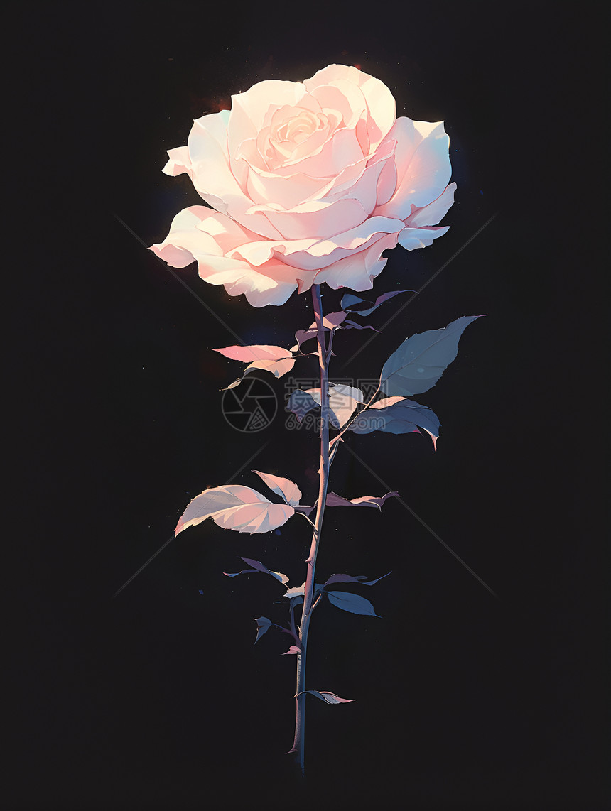 孤寂的玫瑰图片
