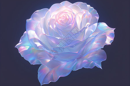 白玫瑰素材梦幻的白玫瑰插画