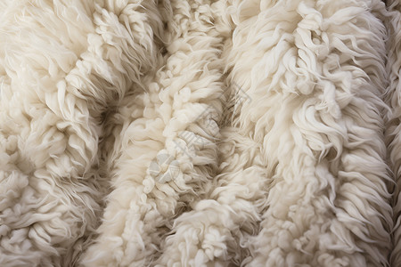 白色的羊毛地毯背景图片