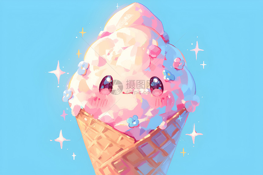 可爱的冰淇淋图片