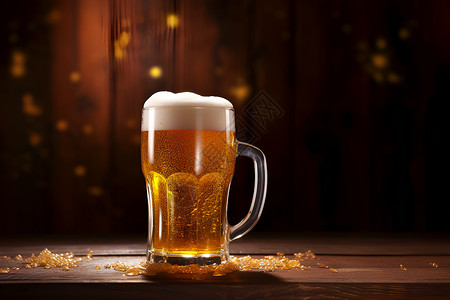 一大杯啤酒一大杯啤酒高清图片