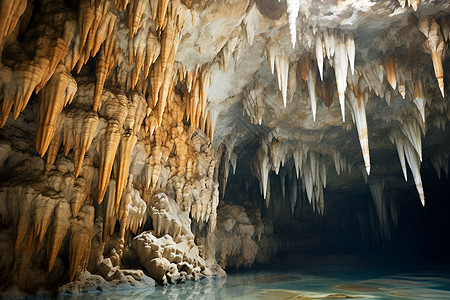 洞穴钟乳石瘘管钟乳石高清图片