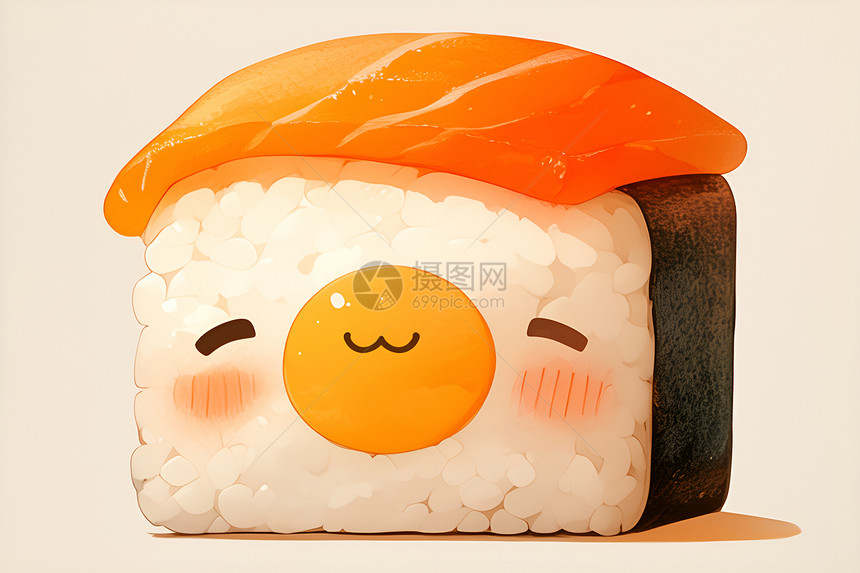 可爱的寿司小人图片