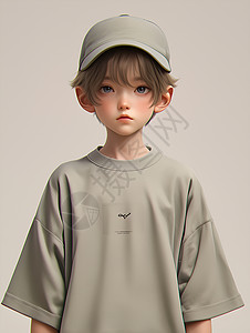 时尚棒球帽少年背景图片
