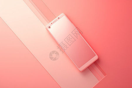 粉色手机模型背景图片