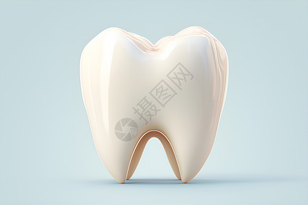 形状立体素材牙齿立体形状插画