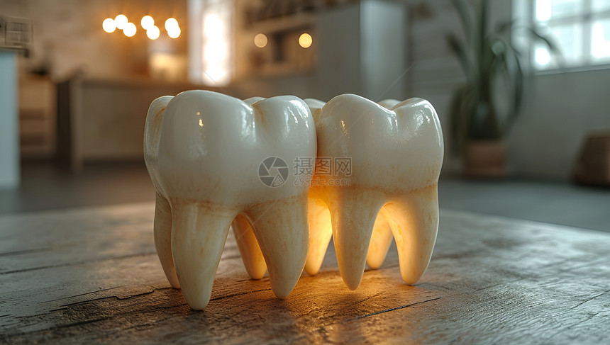 三维立体的牙齿模型图片