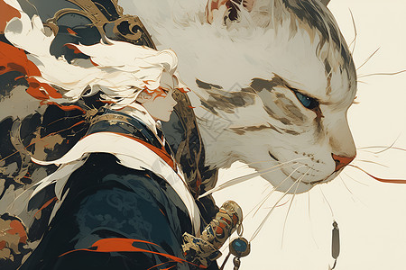 猫咪剑客圣堂武士高清图片
