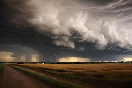 威力惊人的风暴背景图片