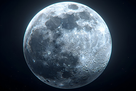 月球的特写镜头高清图片