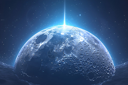 月球陨石坑宇宙中的月球设计图片