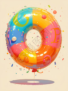 梦幻彩色气球背景图片