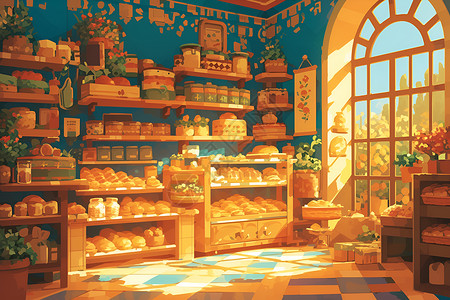 温馨的糖果屋背景图片