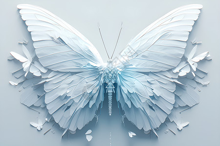 梦幻的蝴蝶背景图片