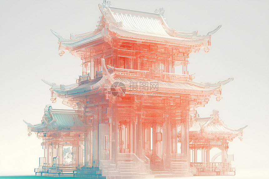 中式艺术建筑图片