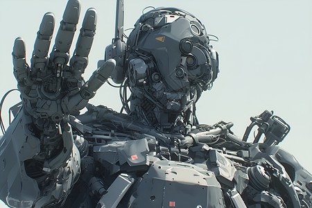 机器人的未来科技背景图片