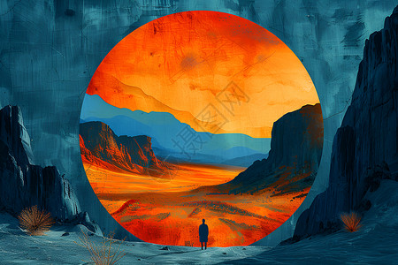 无畏沙漠探险者背景图片