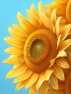 夏日绚烂太阳花背景图片