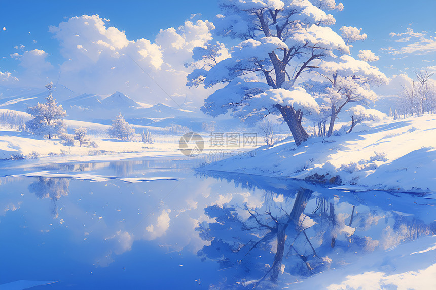 雪中的幻境图片