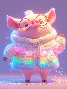 胖男服装素材可爱的猪插画
