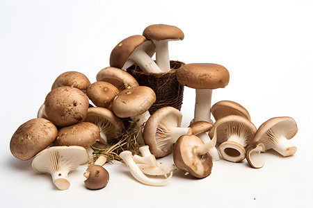 美味的许多蘑菇高清图片