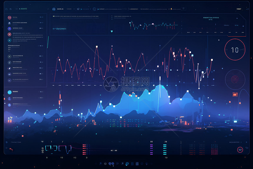 交易市场上的数据屏幕图片