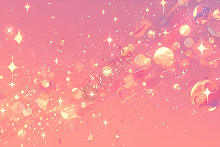 粉色梦幻星空背景背景图片