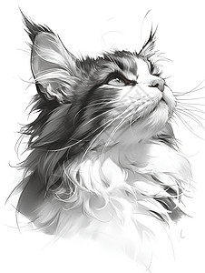 绒毛可爱的猫咪背景图片