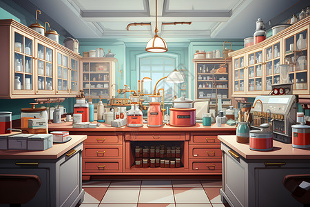化学分析实验室背景图片