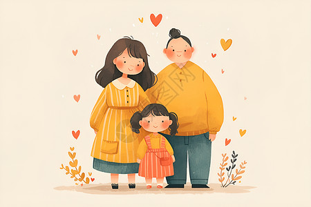 温馨的家庭画面背景图片
