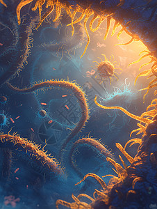 浮游的细菌之美设计图片