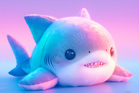 玩偶背景可爱的鲨鱼玩偶设计图片