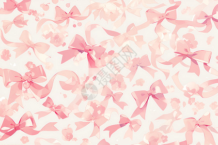 粉色的蝴蝶结背景图片