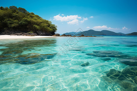 碧海的大海风景背景图片