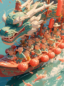 龙舟竞赛背景图片