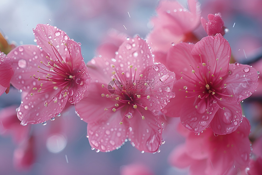 春日花海粉色樱花图片