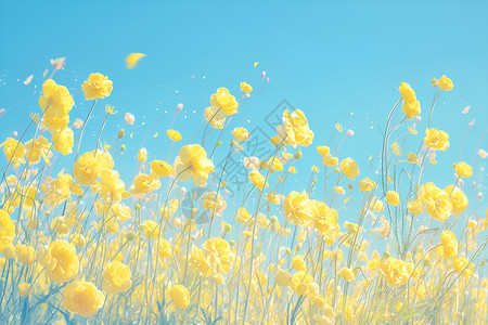 春天的奇迹黄色油菜花高清图片