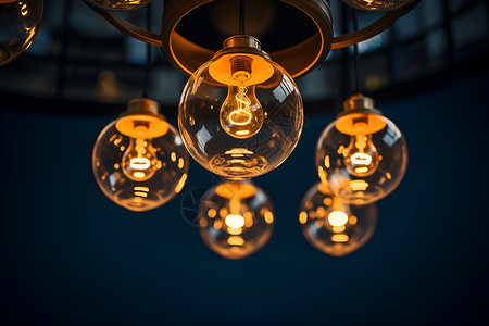 爱迪生电灯天花板上的灯泡背景