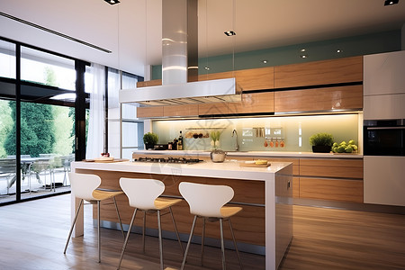 橱柜设计现代厨房的设计背景