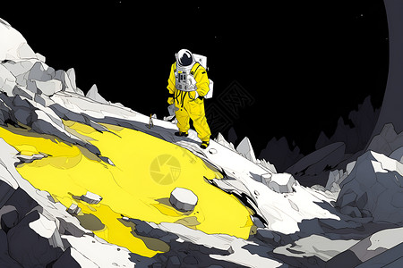 探索的宇航员背景图片